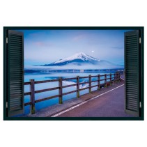 Ventanas 3d vinilos carretera al monte fuji